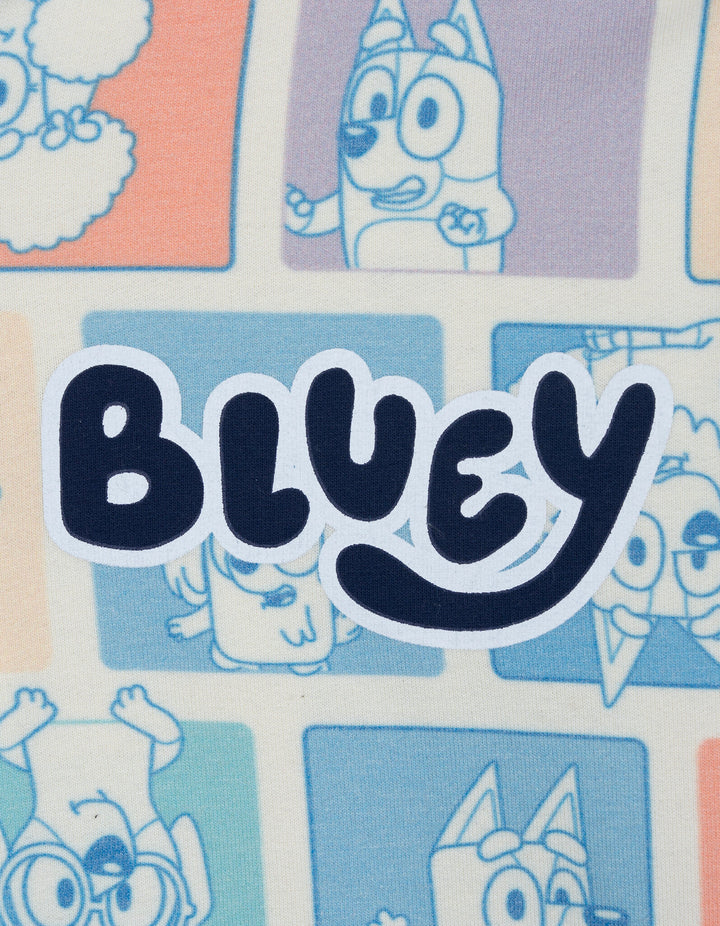 Bluey Fleece Zip-Up Hoodie Pastel Multi