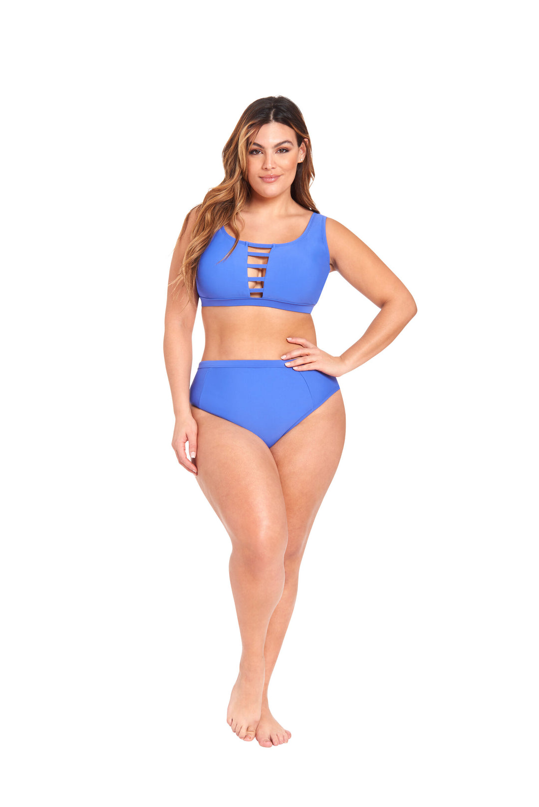 LYSA Women's Swimwear Bikini Top Royal Blue