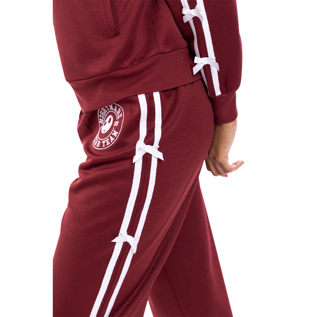 Nightmare Before Christmas Jack Skellington Athletic Track Pants Cabernet