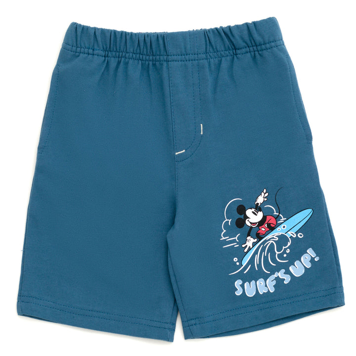 Disney Mickey Mouse & Friends Boys' 3-Piece Tee Tank and Shorts Set Minnie Blue