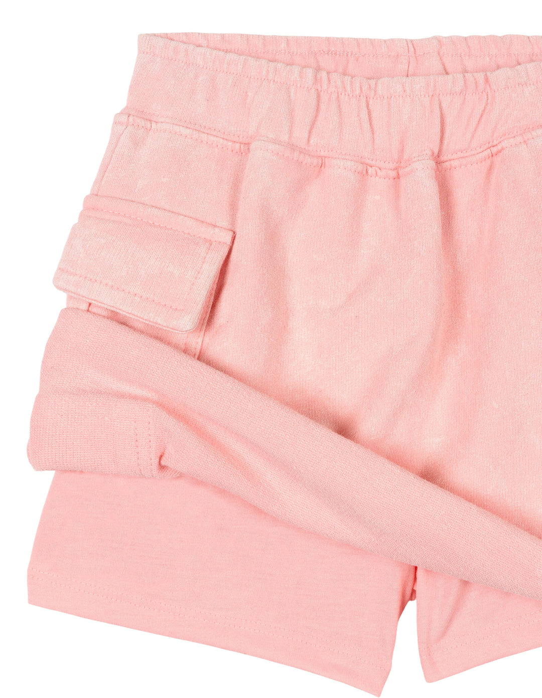 Minnie Mouse Girls' 2-Piece Mineral Wash Tee and Skort Set Pink
