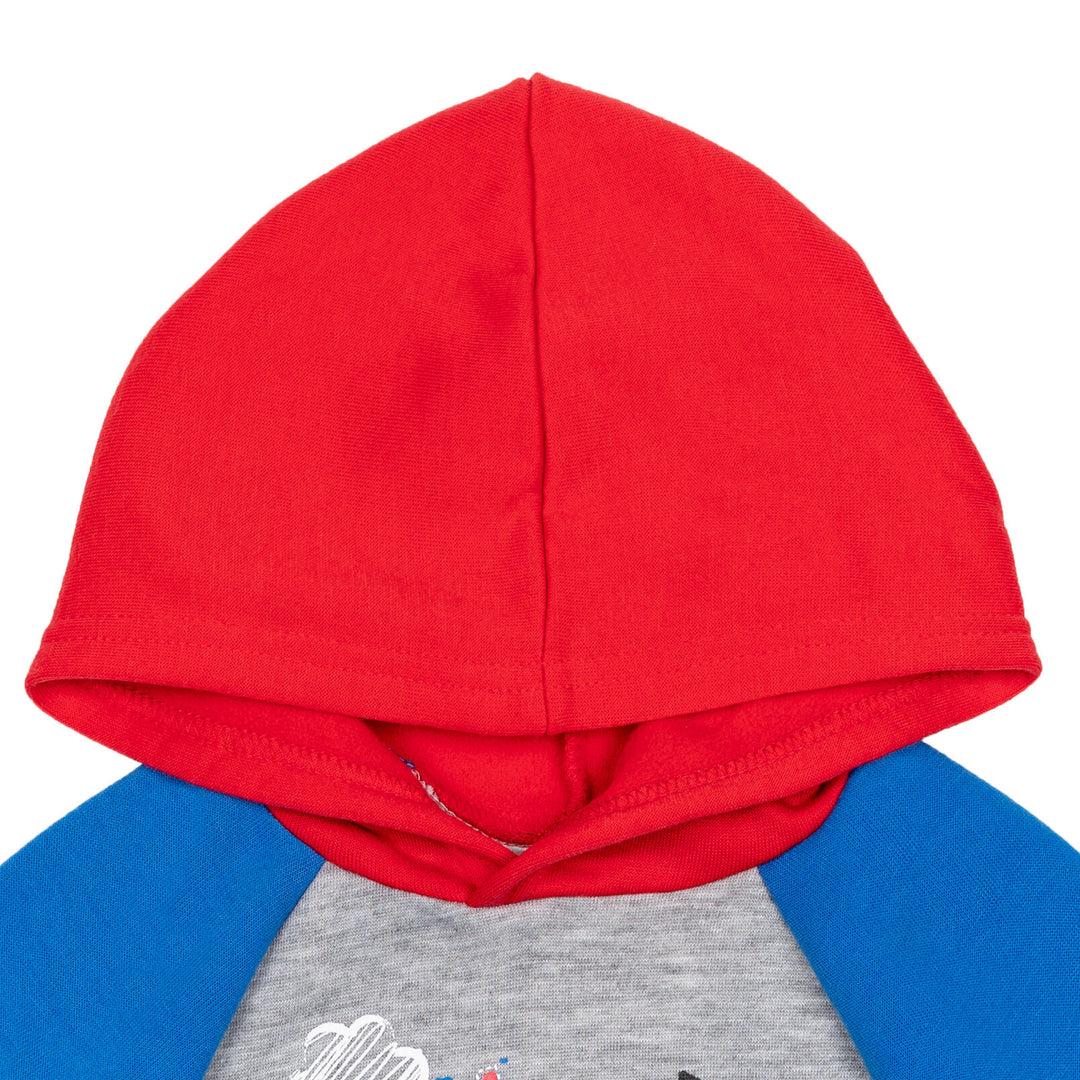 Cocomelon JJ Baby Boys' Fleece 2-Piece Hoodie and Pants Set Blue Heather Grey