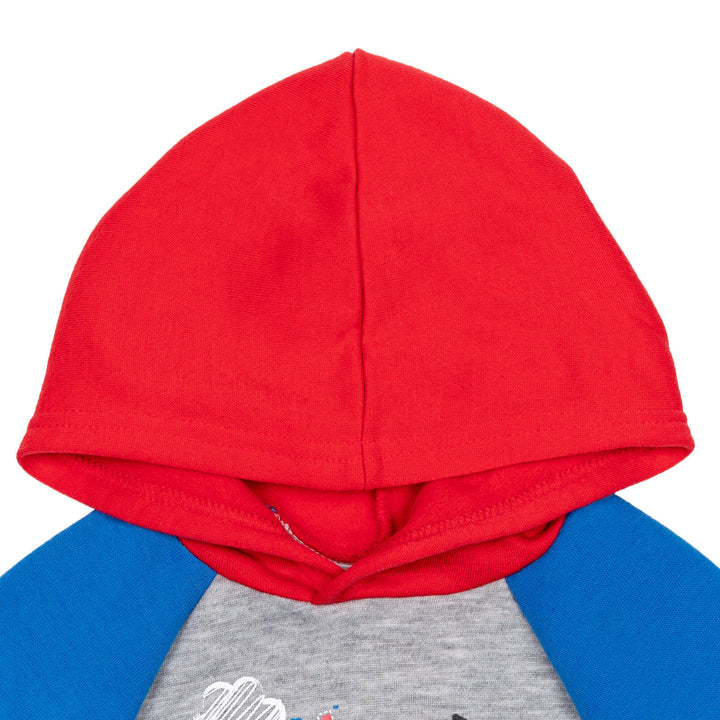Cocomelon JJ Baby Boys' Fleece 2-Piece Hoodie and Pants Set Blue Heather Grey