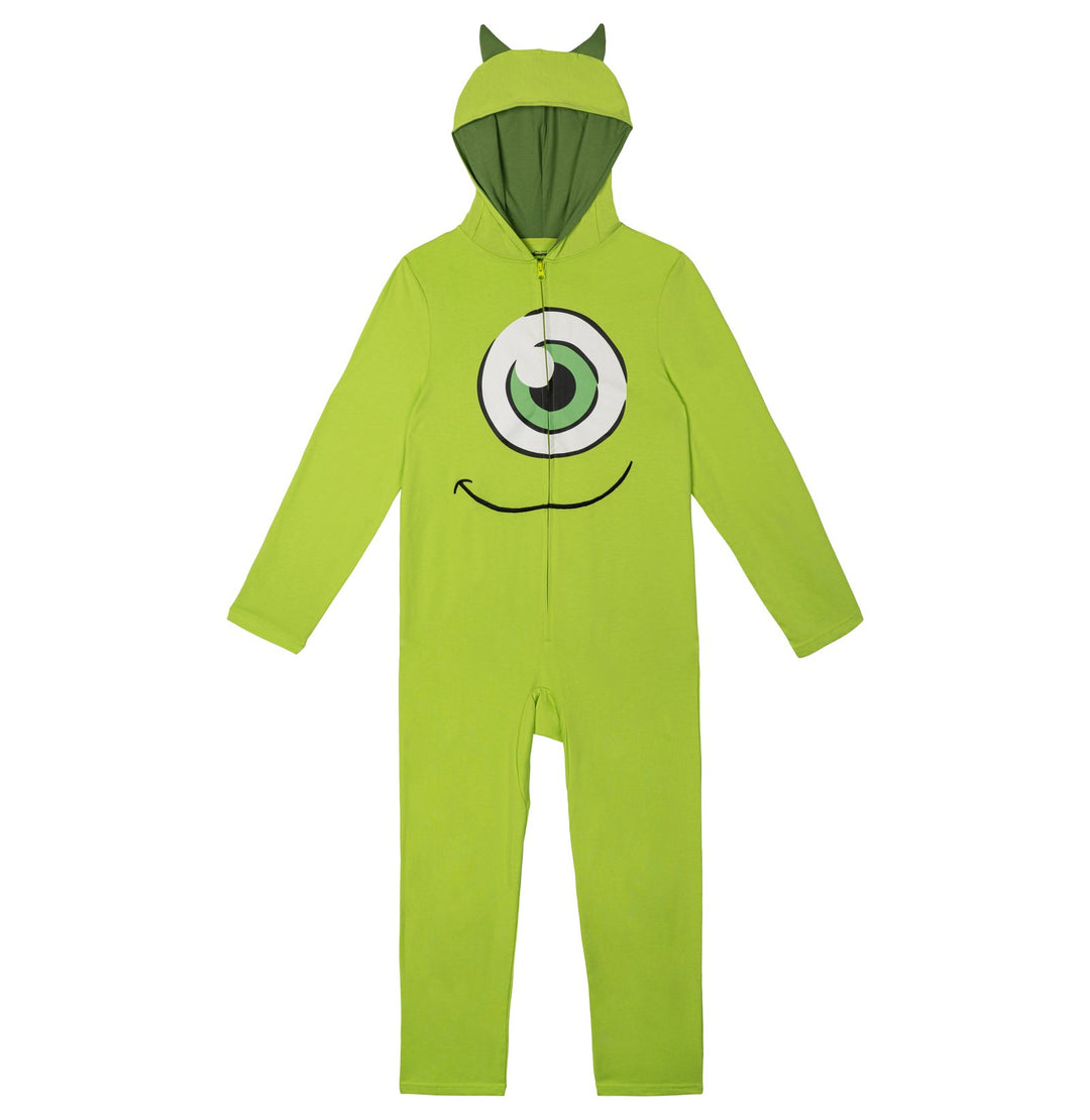 Monsters Inc. Mike Wazowski Cosplay Hooded One Piece Lime Green