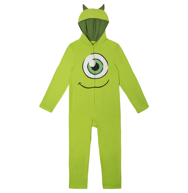 Monsters Inc. Mike Wazowski Cosplay Hooded One Piece Lime Green