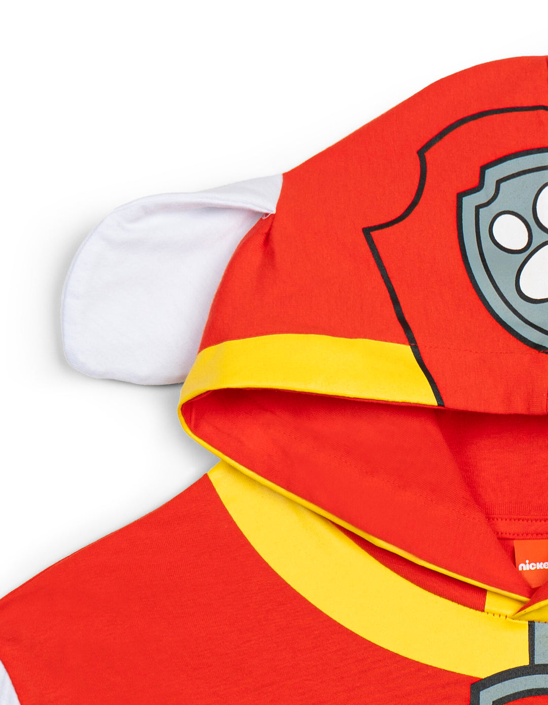 Paw Patrol Marshall Men's Cosplay Hooded T-Shirt Red White