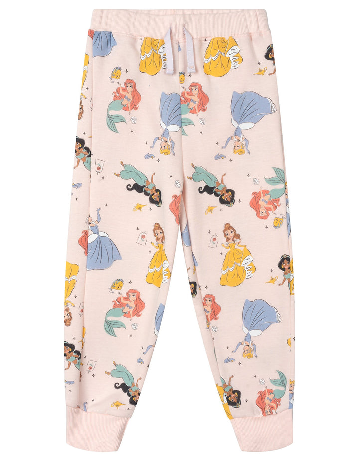 Disney Princess Girls' Fleece Sweatshirt and Pants Set Pink