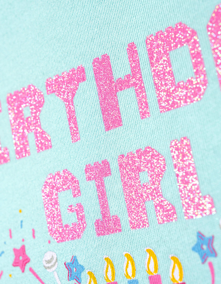 LEGO Girls' Short Sleeve Graphic T-Shirt Birthday Aqua