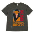 Disney Lion King Scar Men's Short Sleeve T-Shirt Charcoal