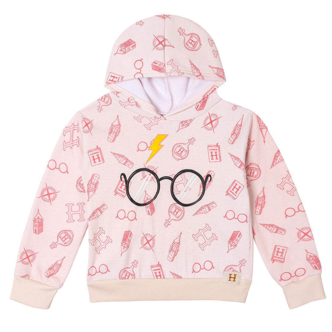 Harry Potter Girls' Fleece Hoodie and Leggings Set