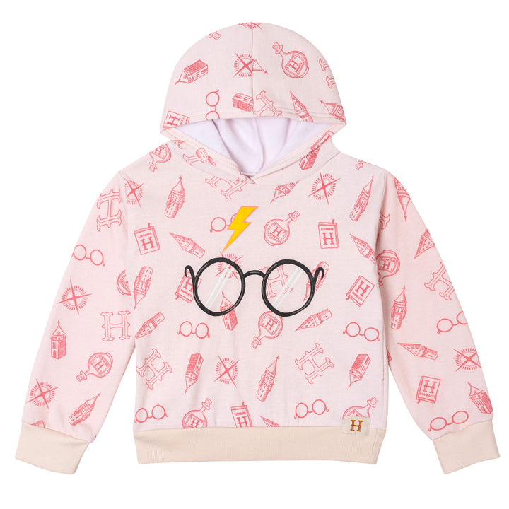 Harry Potter Girls' Fleece Hoodie and Leggings Set