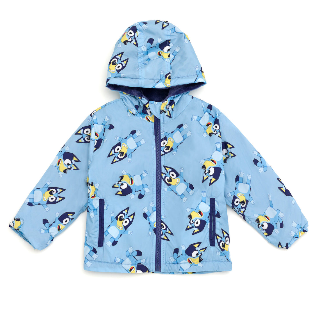 Bluey Hooded Rain Jacket Sky Blue
