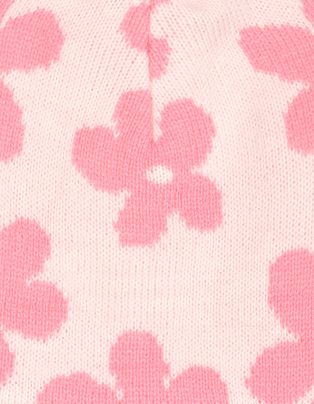 John Deere Toddler Girls' Pom Pom Beanie Hat with Sound Chip Pink Floral Pig