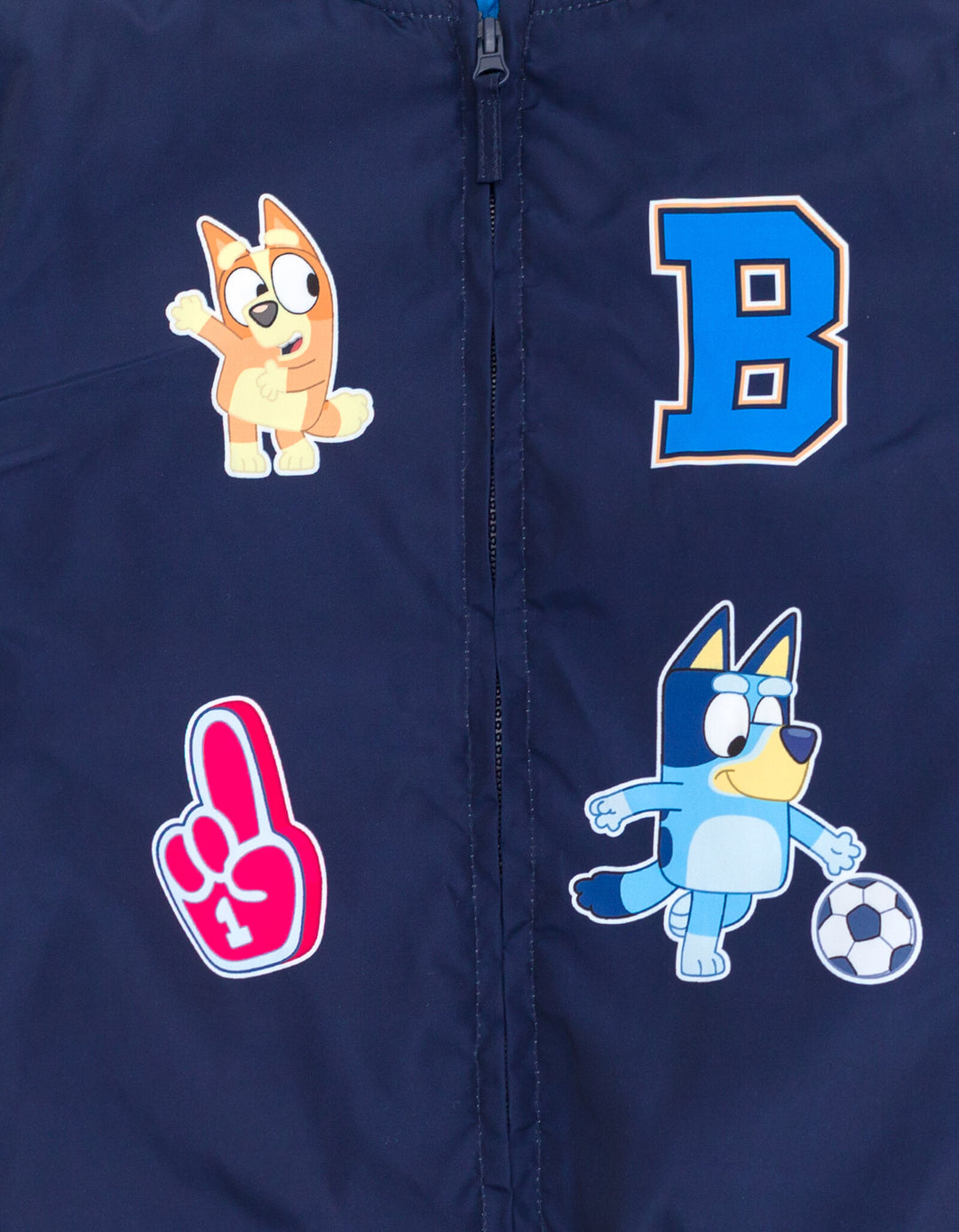 Bluey Boys' Varsity Bomber Jacket Bingo Navy