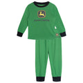 John Deere Boys' Pajama Shirt and Pants Set Evergreen Black