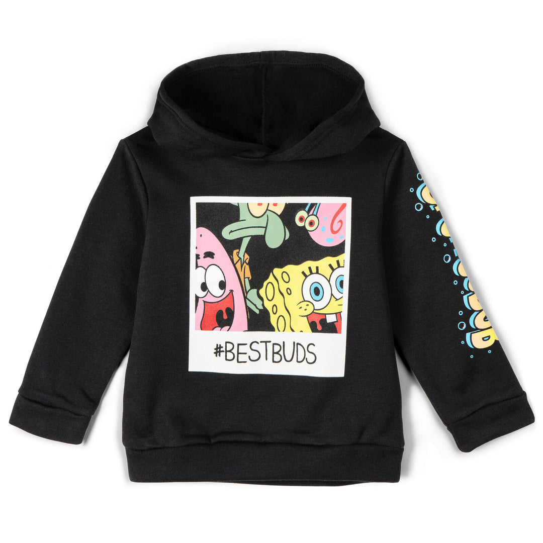 Nickelodeon SpongeBob SquarePants Boys' Fleece Pullover Hoodie Black