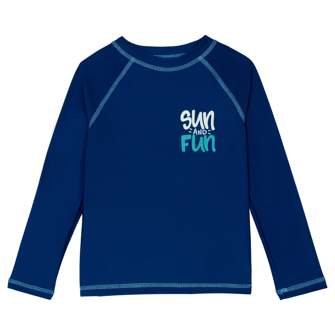 Dreamwave Boys' Swimwear 2-Piece Rash Guard and Swim Trunks Set UPF 50+