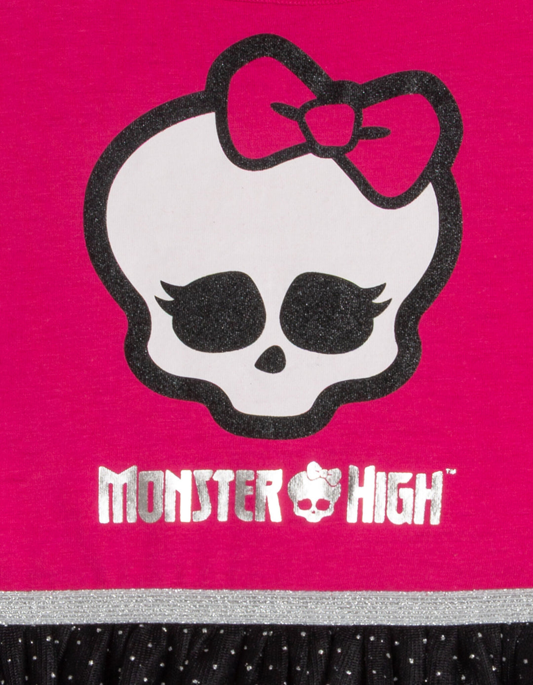 Monster High Girls' Tutu Dress Fuchsia Skullette