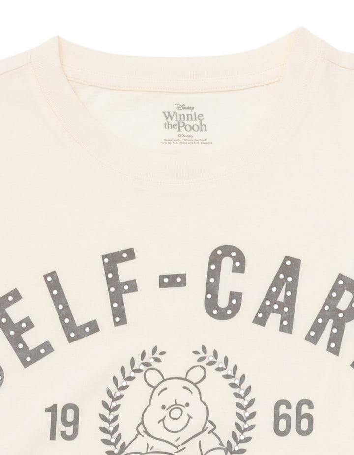 Disney Winnie the Pooh Women's Short Sleeve T-Shirt Off White