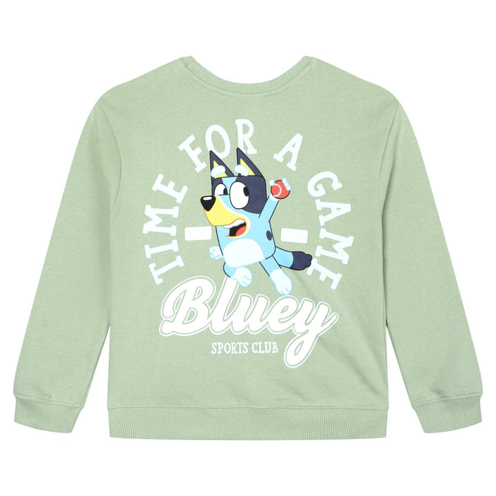 Bluey Boys' 2-Piece Fleece Sweatshirt and Pants Set Seafoam Bingo