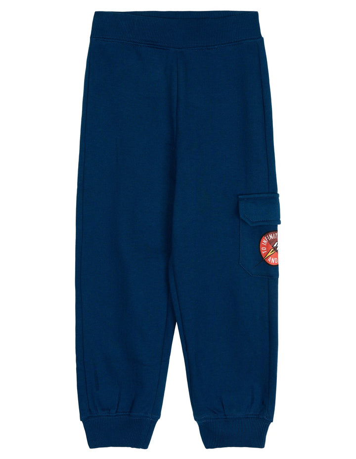 Disney Toy Story Boys' Fleece Sweatshirt and Plush Pants Set Blue Navy