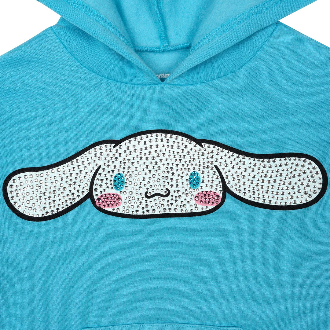 Hello Kitty Girls' Fleece Hoodie Cinnamoroll Aqua Blue