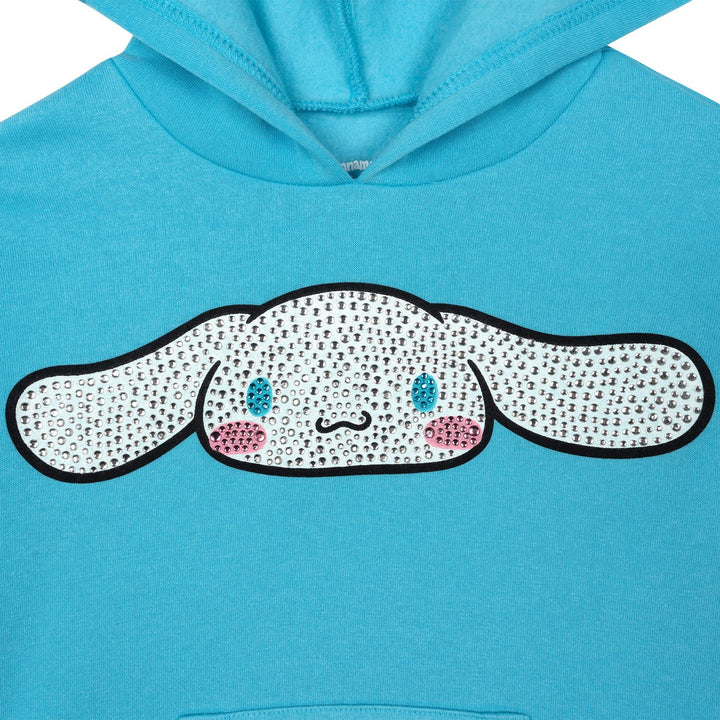 Hello Kitty Girls' Fleece Hoodie Cinnamoroll Aqua Blue
