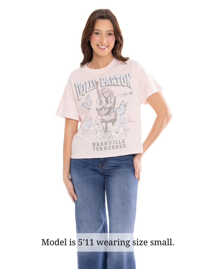 Dolly Parton Women's Graphic Short Sleeve T-Shirt Rose Pink