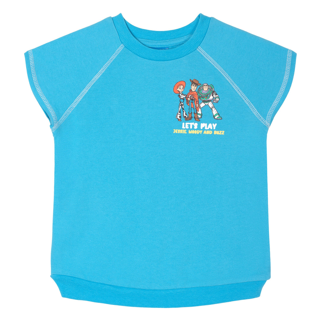 Disney Toy Story Boys' 2-Piece T-Shirt and Shorts Set Blue Oatmeal