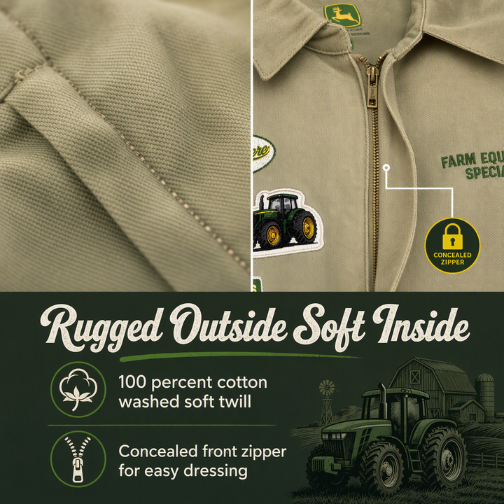 John Deere Boys' Cosplay One Piece Olive Khaki