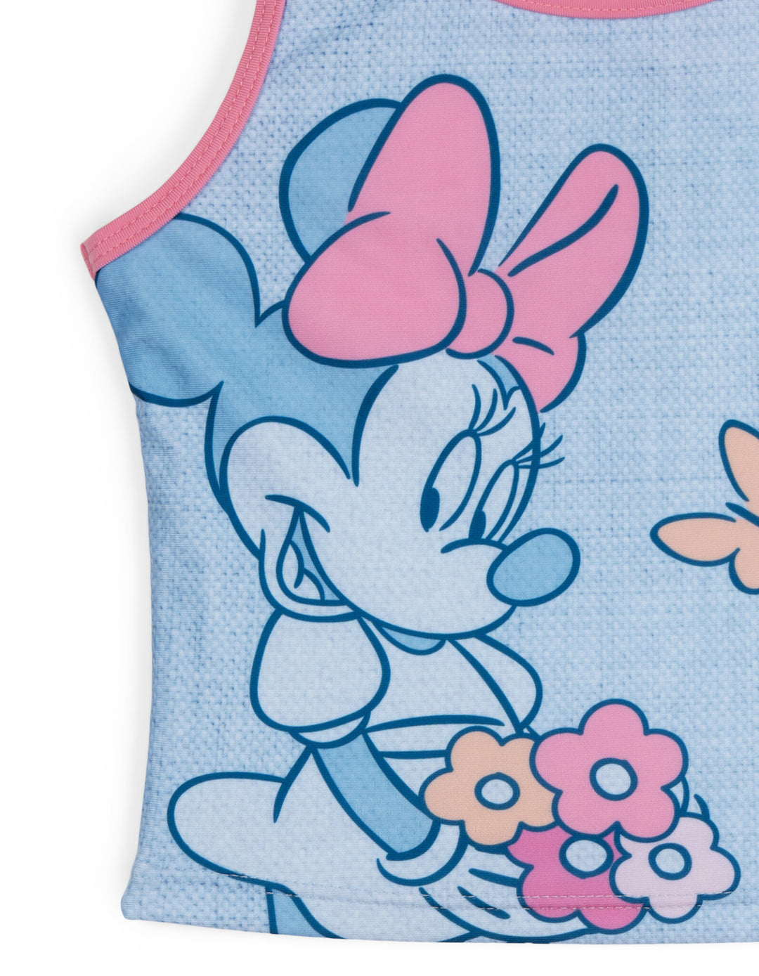 Minnie Mouse Girls' 2-Piece Tankini and Bikini Set Floral Blue