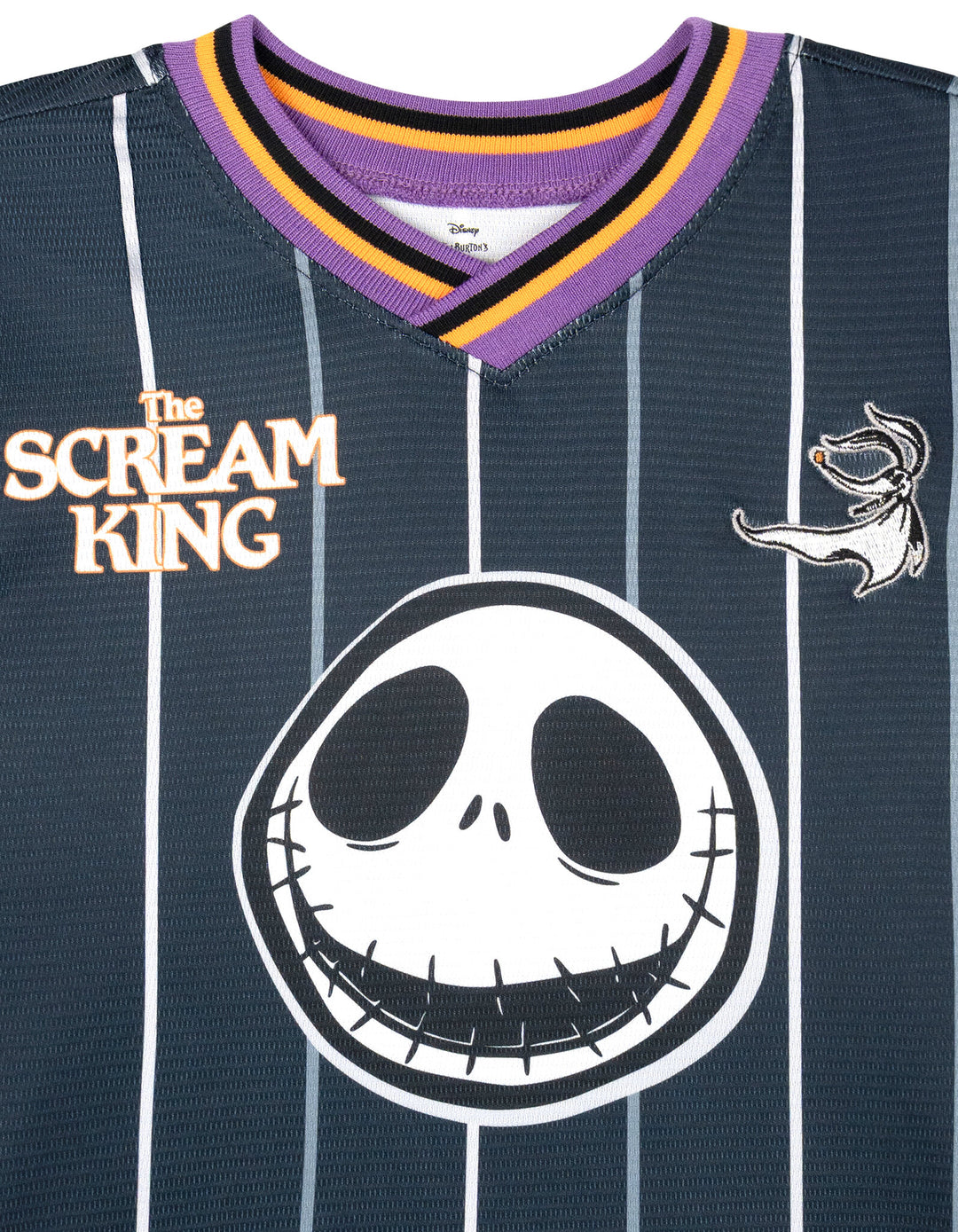 Nightmare Before Christmas Jack Skellington Boys' Athletic T-Shirt Charcoal Black