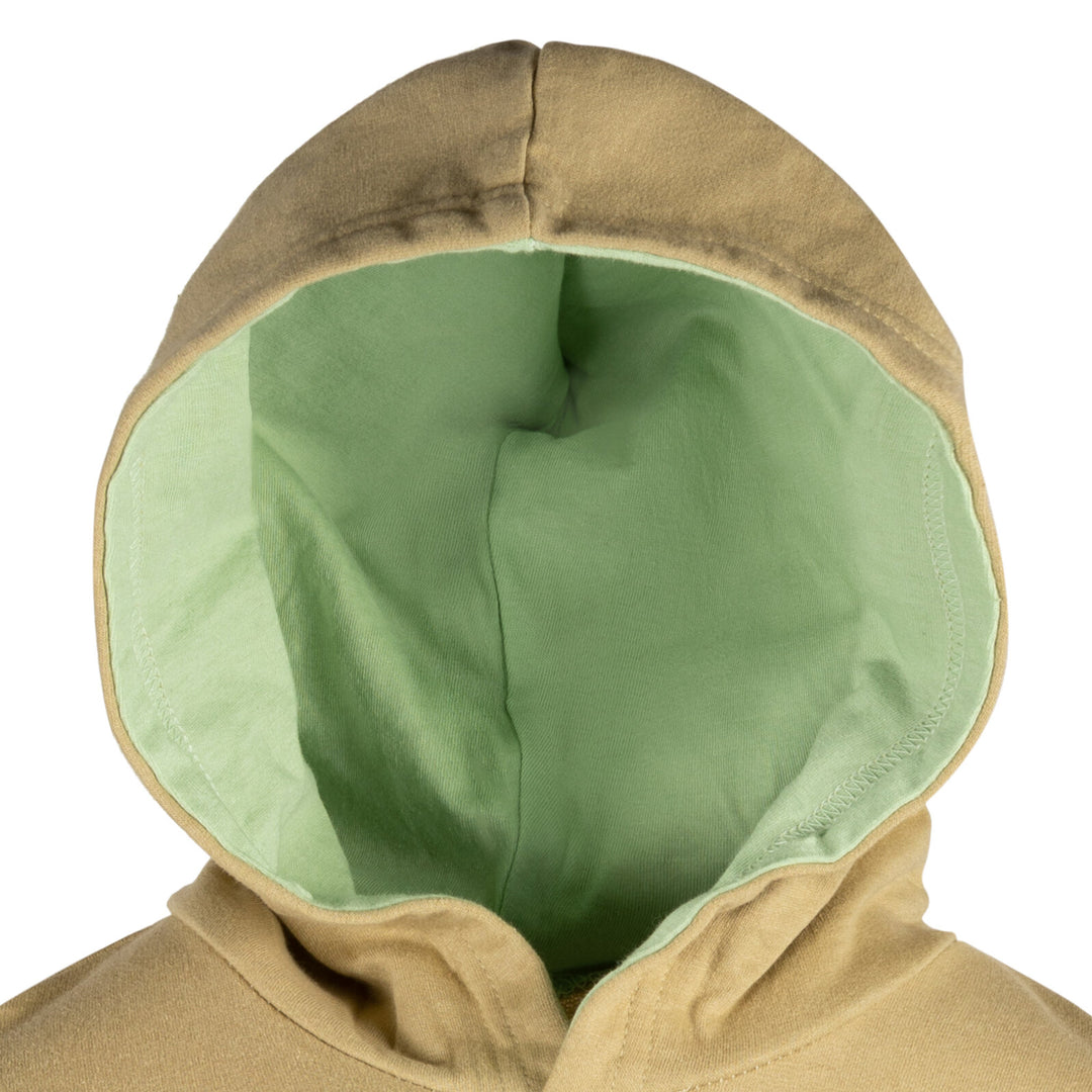 Star Wars The Mandalorian Grogu Fleece Hooded Sweatshirt Tan