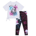 Marvel Spider-Verse Ghost-Spider Girls' 2-Piece T-Shirt and Leggings Set White