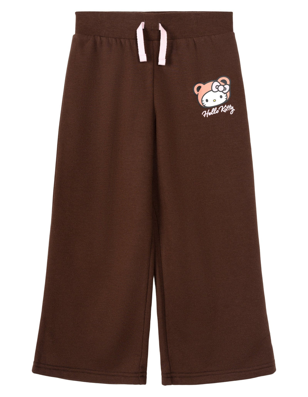 Hello Kitty Girls' Fleece 2-Piece Sweatshirt and Pants Set Cocoa