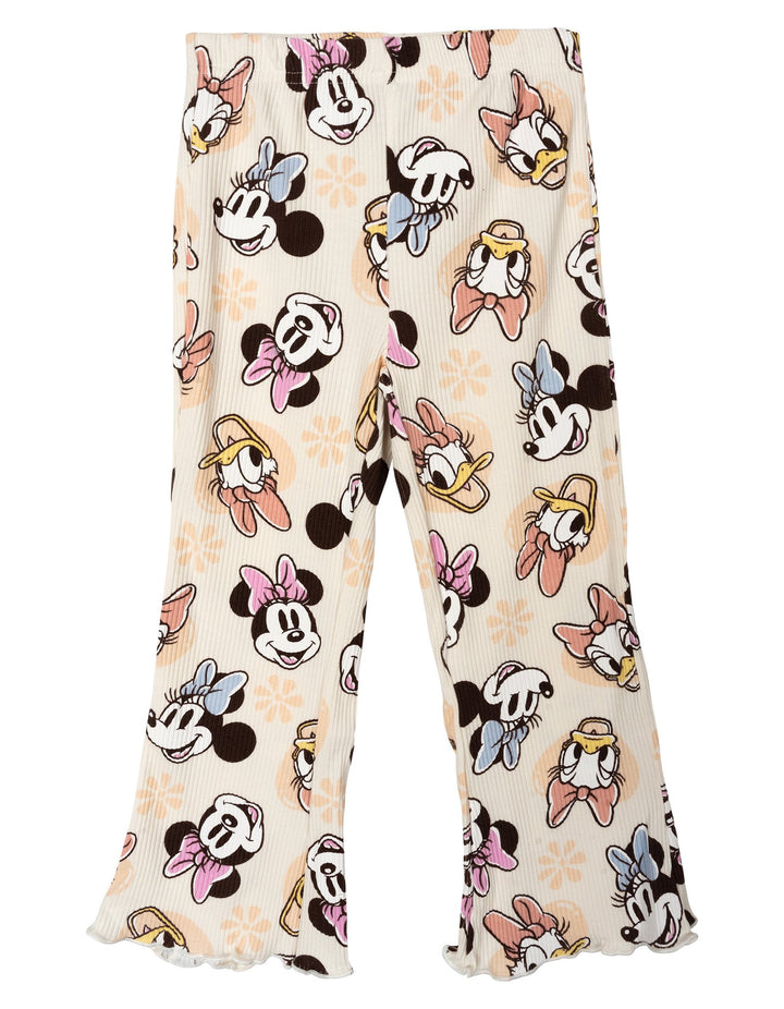 Minnie Mouse Girls' Ribbed Long Sleeve Tee and Pants Set Tusk Daisy
