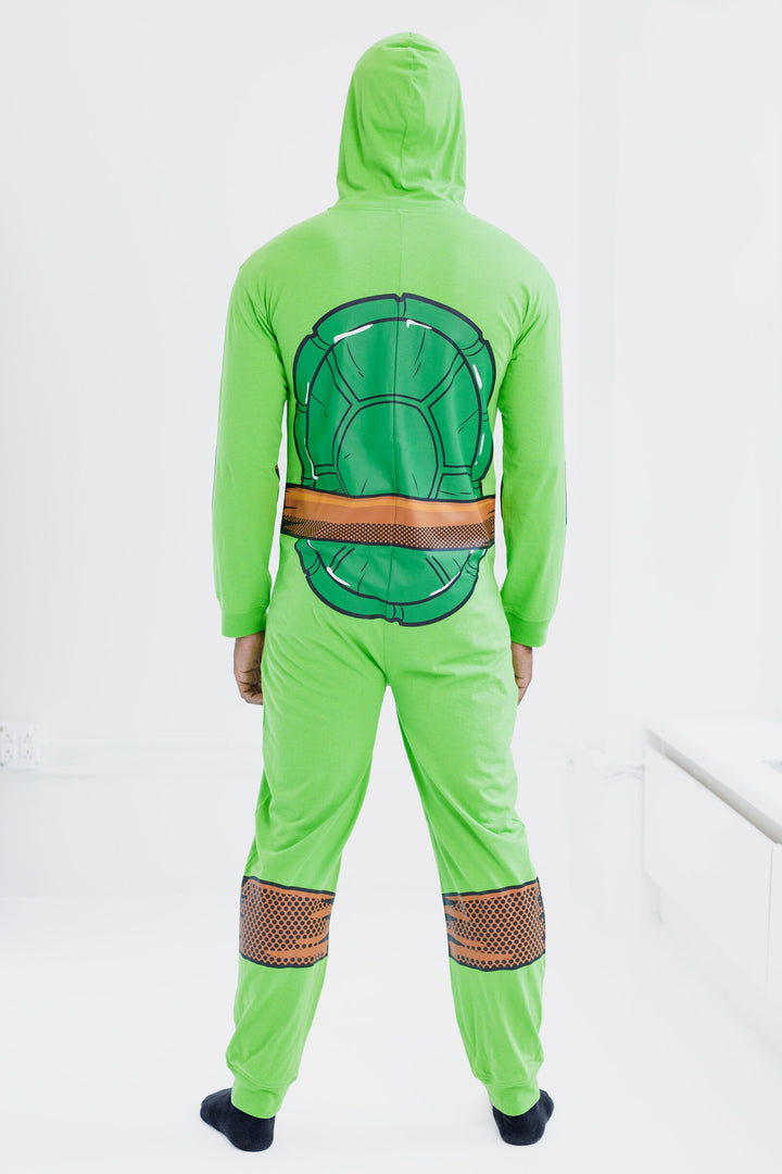 Teenage Mutant Ninja Turtles Cosplay Hooded One Piece Set Leo and Raph Green