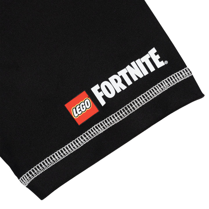 LEGO Fortnite Boys' Short Sleeve Rash Guard and Swim Trunks Set Blue