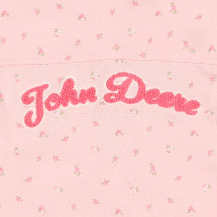 John Deere Toddler Girls' Denim Jacket Pearl Pink Floral