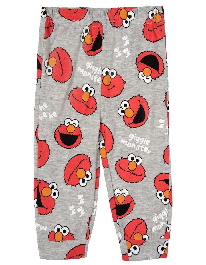 Sesame Street Elmo Baby 3-Piece Bodysuit Pants and Hat Set Red Grey