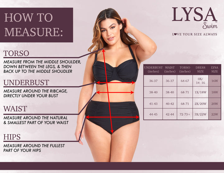 LYSA Women's Swimwear Sleeveless Tankini Top Teal Gingham