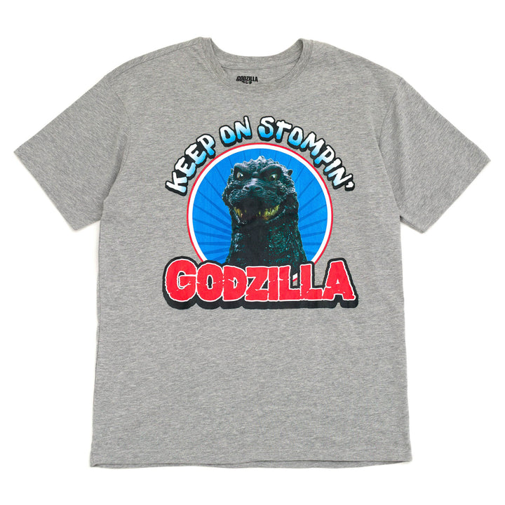 Godzilla Adult Men or Women Short Sleeve T-Shirt Medium Heather Grey