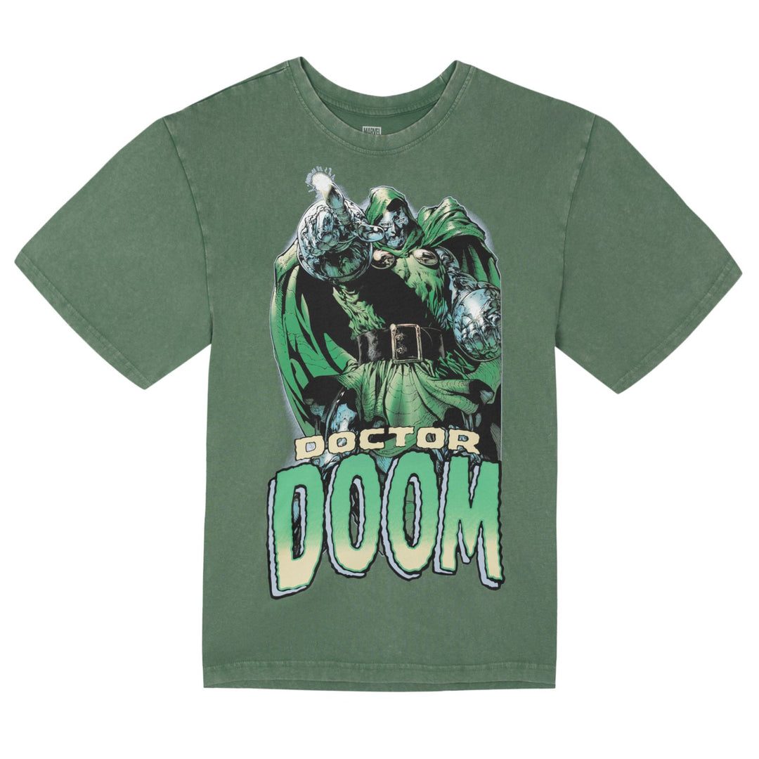Marvel Avengers Doctor Doom Men's Short Sleeve T-Shirt Vintage Green