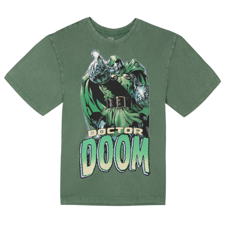 Marvel Avengers Doctor Doom Men's Short Sleeve T-Shirt Vintage Green