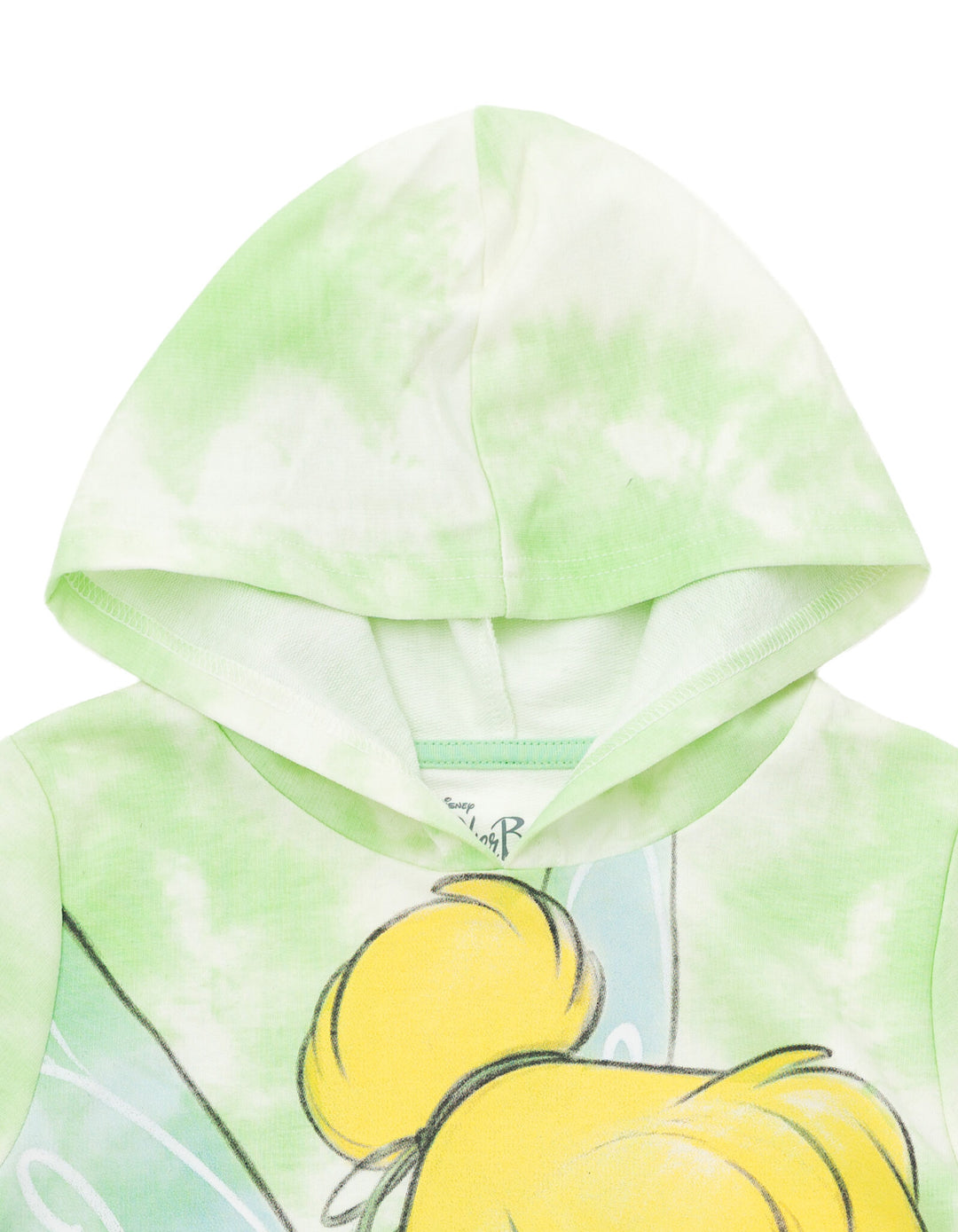 Tinkerbell Peter Pan Tinker Bell Girls' Fleece Pullover Hoodie Green Dye