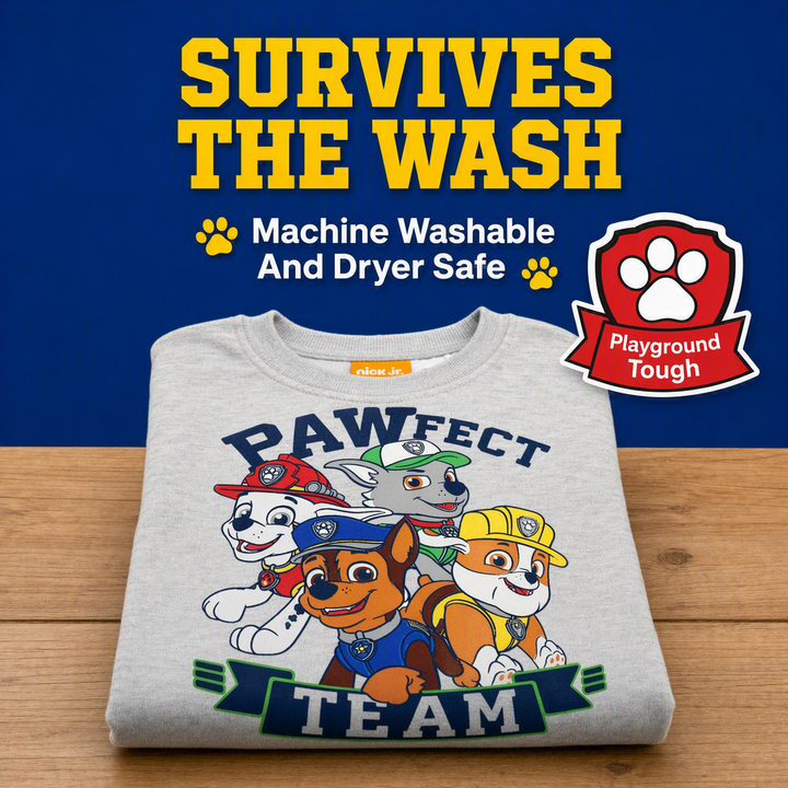 Nickelodeon Paw Patrol Boys' Fleece Sweatshirt Chase Marshall Grey
