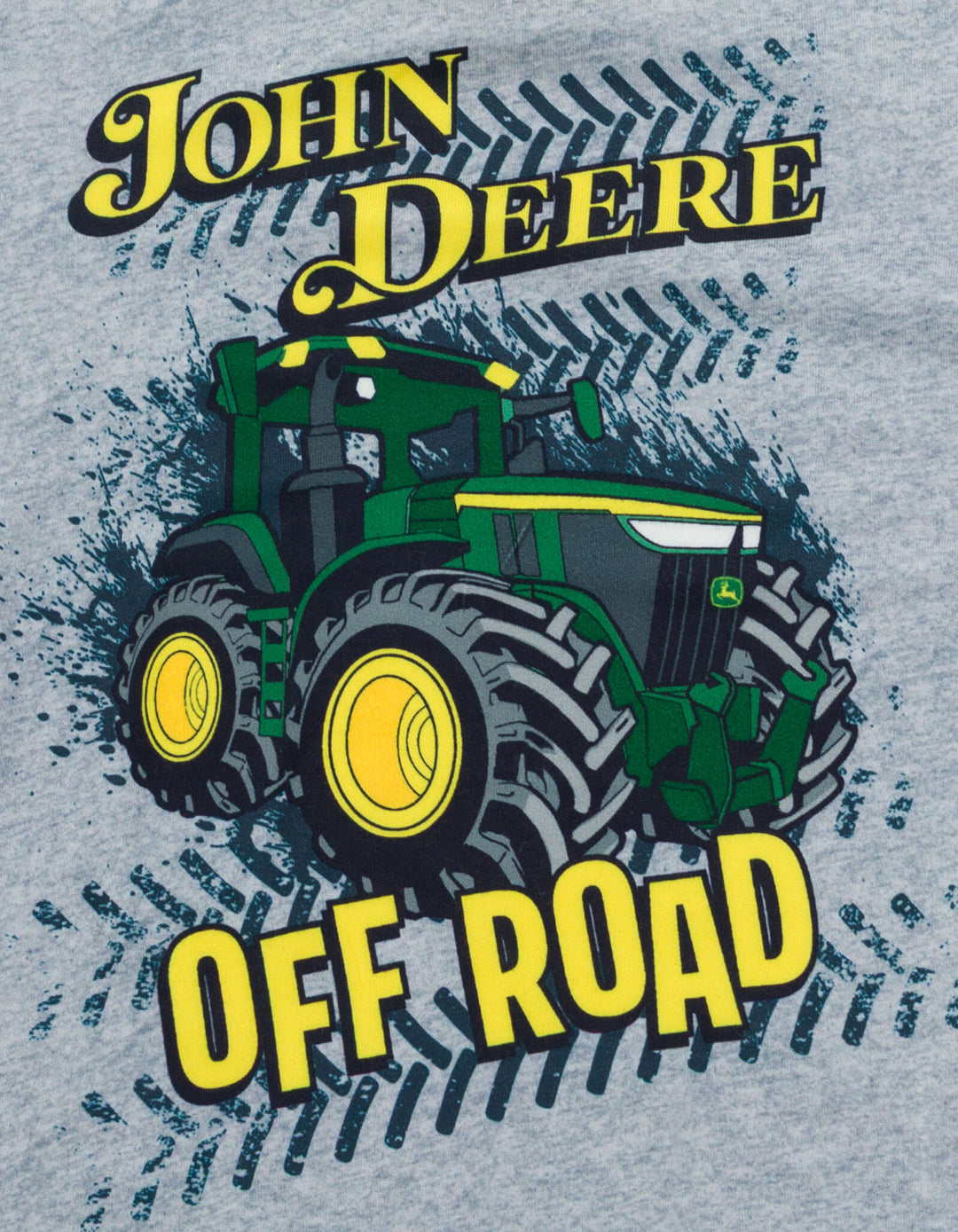 John Deere Boys' 2-Piece Pajama Set Green Heather Gray