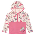 Gabby's Dollhouse Girls' Fleece Half Zip Hoodie Pink Allover Print