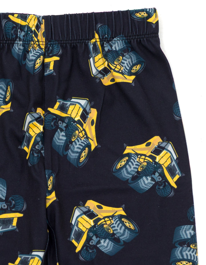 John Deere Boys' 2-Piece Pajama Set Black Dark Gray