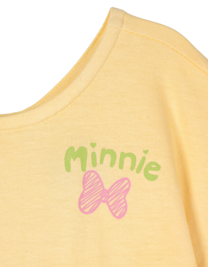 Minnie Mouse Girls' Short Sleeve Skater Dress Daisy Ombre